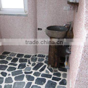 Natural Bathroom Cobble Stone Pedestal Basin photo-5