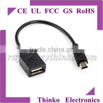 mini usb male to usb 2.0 female cable