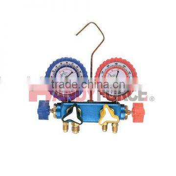 4 Way Teflon Diaphragm Manifold Gauge, Air Condition Service Tools of Auto Repair Tools