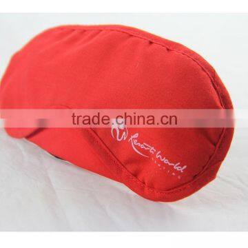 red travel eye mask, comfortable cotton eye mask