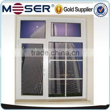 Thermal break aluminum double glazed fixed and casement grill window