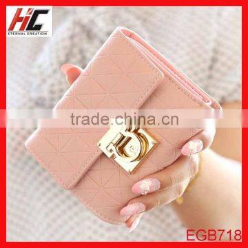 Wholesale hot selling young girl coin cheap leather wallet