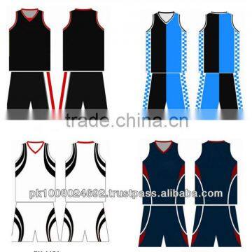 custom 100% Polyester College Sublimated Basketball Uniforms