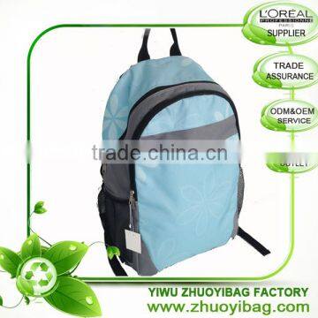 ZY202 600D Polyester Backpack Cheap sky blue