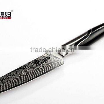 Damascus 5 inch Santou knife Have ABS handle