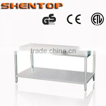 Shentop 2014 Newest Kitchen /Hotel/Restaurant Worktable Workdesk With Under Shelf STJJGZT-P01