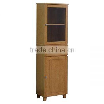 Wooden corner cabinet bathroom corner tall storage wall cabinet