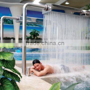 Stainless steel vichy impact shower spa for water park