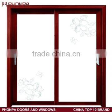 Aluminium Entry door aluminum frame glass sliding door