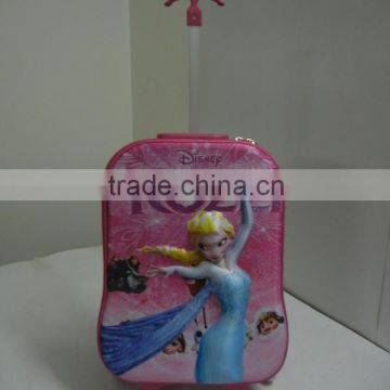 2015 kids school trolley bag with wheels