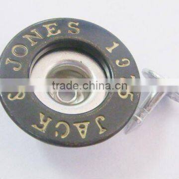 19mm brass jeans button