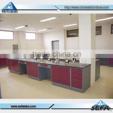 Lab Working Table with Drawers Made in China,School Scicence Metal Laboratory Workbench