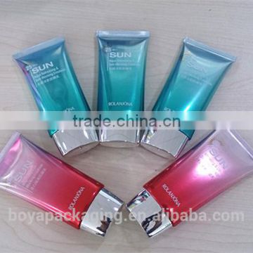 8 oz flat oval cosmetic foil aluminum tube