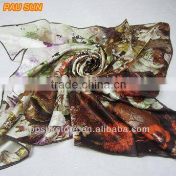 Modern 100 silk scarf square