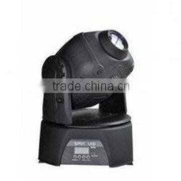 30W LED Mini Moving Head Spot Light /DMX 512/Rotating Gobo/ Pan/Tilt/Rainbow flow