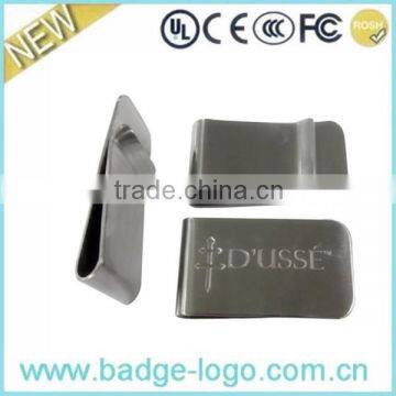stainless steel logo money clip/money clip supplier