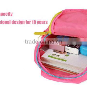 Nice Fashionable School Bags for Teens Active Contrast Color Foldable Design