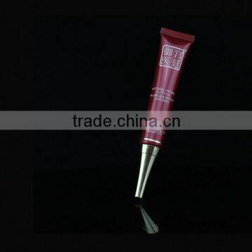 Golden Tip Cap Matte Slim and Small Chinese PE Cosmetic Tube With Red Printing photo-3