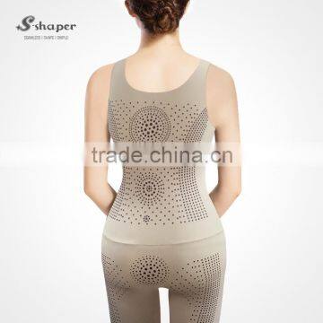 S-SHAPER Women's Caffeine Infused Bodysuits Italy Carvico Fabric With Tourmaline Fat Burning Body Slim Breathable Shapewear photo-2