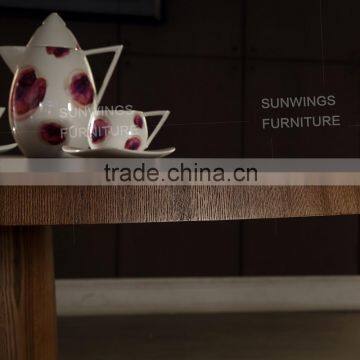 no Folded Solid Wood Round Dining Table With 6chairs photo-5