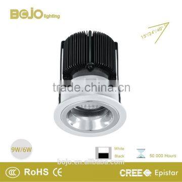 9w recessed led spot light with mirror reflector zhongshan Guzhen supplier