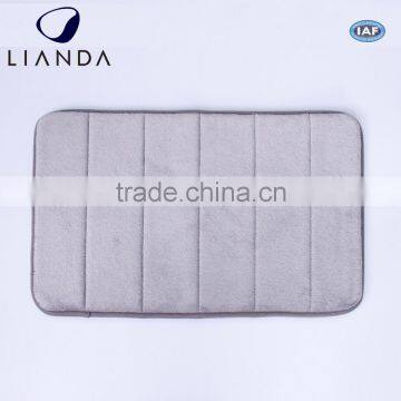 Non-slip Memory Foam Bath Mat ,Bath Rug Anti-bacterial Bathroom Mat, Soft Bath Mat