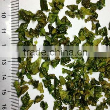 hot sale high quality Green bell pepper granules 9x9mm