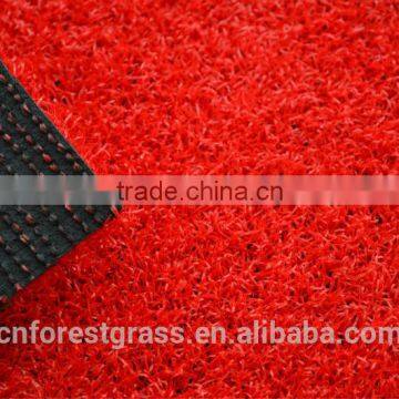 Outdoor 15mm PE Synthetic Grass With Thatch