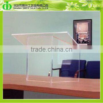 DDL-0037 ISO9001 Shenzhen Factory Wholesale SGS Test Clear Acrylic Table Top Rostrum Stand