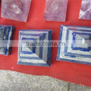 High Quality Crystal lapis lazuli Craved Crafts pyramids,Home Decoration