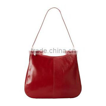 shinny and smooth leather hobo bag