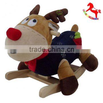 customized colorful reindeer stuffed animal chair with music