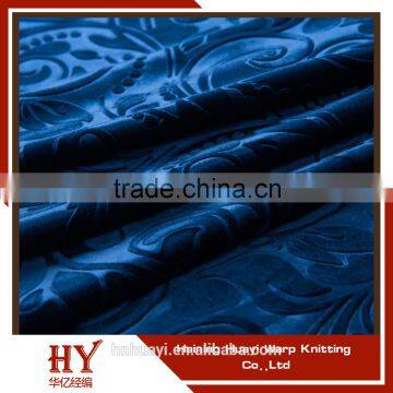 100% polyester embossed velvet upholstery fabric for window curtains