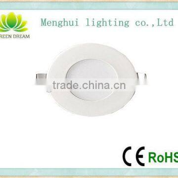 Warm white 3w round led panel lighting with ce rohs approved