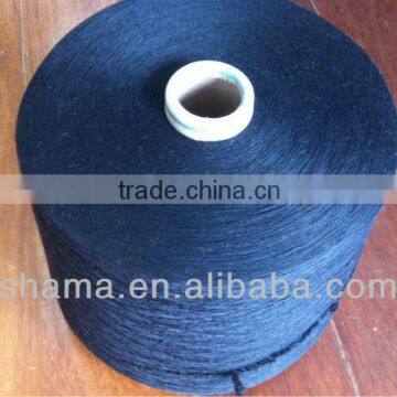 Black polyester lycra core spun yarn