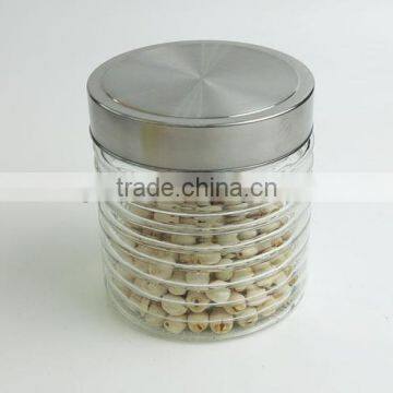 750ml Glass Storage Jar and Metal Lid with band design