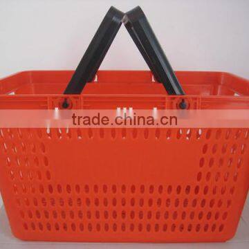 RH-BPH28-1 Eco Friendly HDPP Red Plastic Shopping Basket photo-2