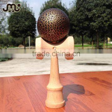 Fine Stripes Golden With Black Crack Kendama