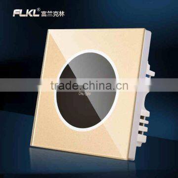 single smart touch screen wall plate light switch 1000w