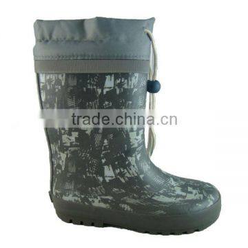 Child shoe fashion summer rain boots rubber material
