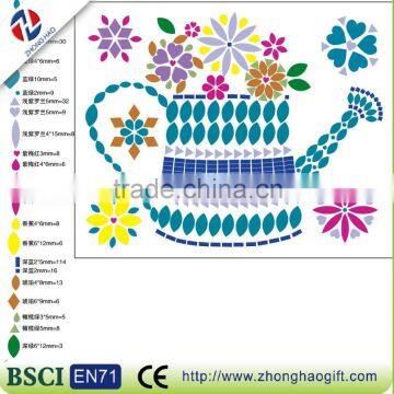 DIY butterfly shape crystal sticker design