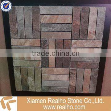 natural rusty cultured slate mosaic