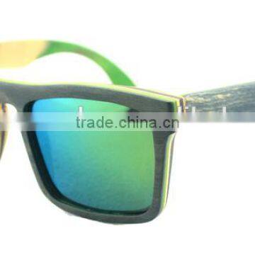 China Factory Low Price Wholesale Wooden Sunglasses, Skateboard Wood Bamboo Sungasses