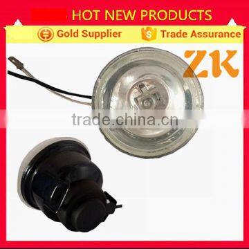 Universal 12v 24v round halogen auto driving light automotive front fog lamp