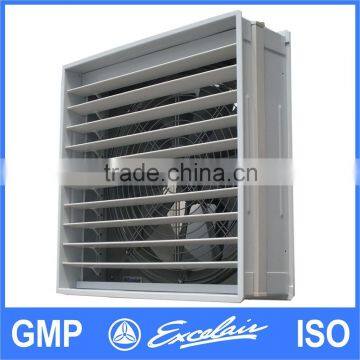 Industrial wall mounted exhaust fan with anti-insects shutter