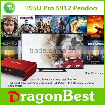 oem android tvbox chinese amlogic Pendoo T95U PRO 2g 16g andriod KODI 17.0 tv box