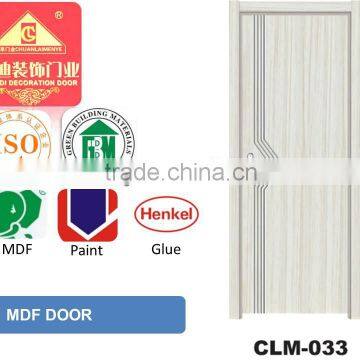 CLM033 mdf pvc door for Pakistan