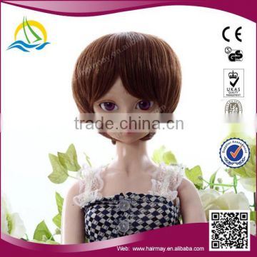 Pretty cute mix colour synthetic doll hair wig