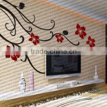 acrylic artificial flower for wall decoration