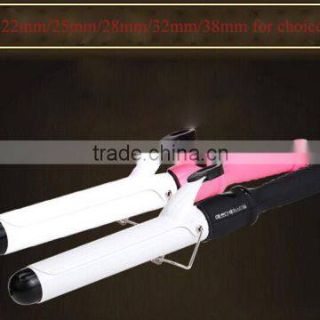 soft rubber temperature adjustable magic professional electric hair curling wand